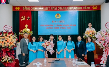 Đại hội Công đoàn Công ty Cổ phần Keo dán Đức Anh lần thứ V nhiệm kỳ 2025-2030 thành công tốt đẹp